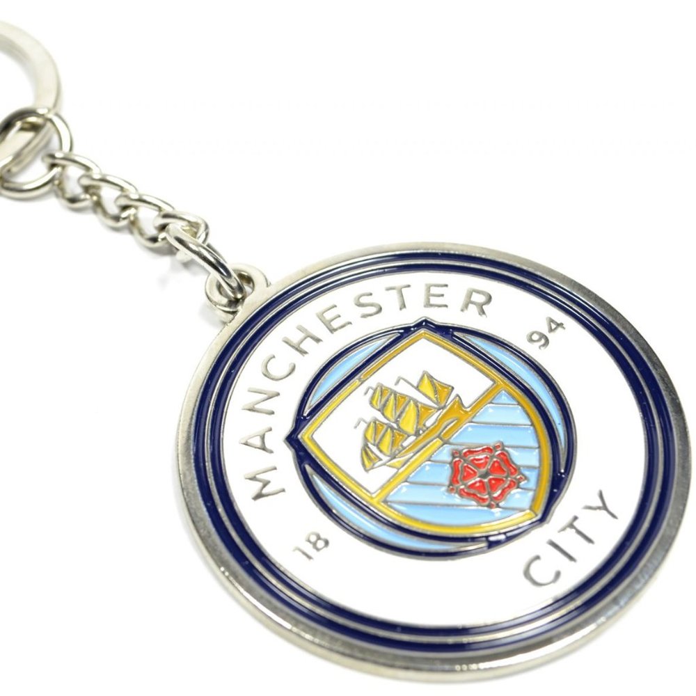 Manchester City FC Crest Key Chain